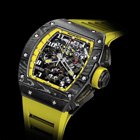 richard mille watch yellow strap|Richard Mille alligator strap.